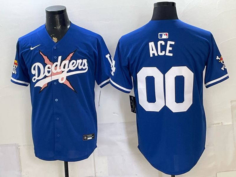 Men Los Angeles Dodgers #00 Ace blue Game 2026 Nike MLB Jersey 0723001